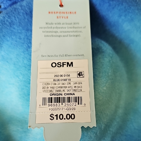 Cat & Jack Sky Blue Pom-Pom Hat - Picture 3 of 3